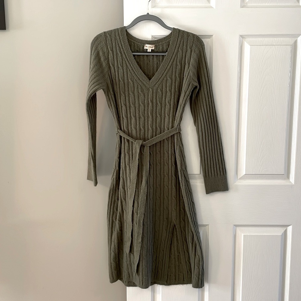 Poem & Thread Cabled Sweater Dress